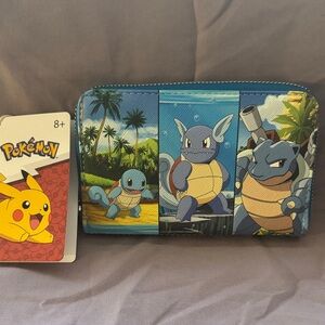 Loungefly Pokemon Wallet with Squirtle, Wartortle, and Blastoise
